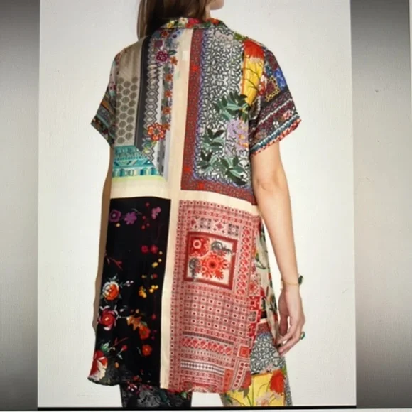 Johnny Was Callaway Silk Floral Set S - Picture 3 of 10